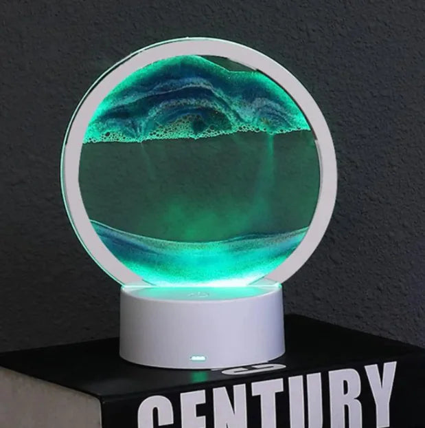 Watch Stress Melt Away! AmoorSky Moving Sand Art Lamp 3D