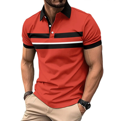 AmoorMen's Casual Collar Polo Business Shirt