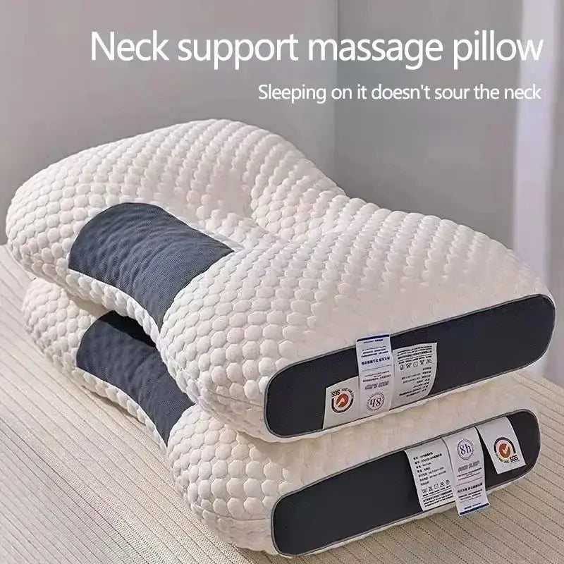 AmoorCare Cervical Orthopedic Neck SPA Massage Pillow. Electric shiatsu massage pillow for neck and shoulder pain relief. Features multiple massage modes, optional heat, and ergonomic design for improved posture and well-being.