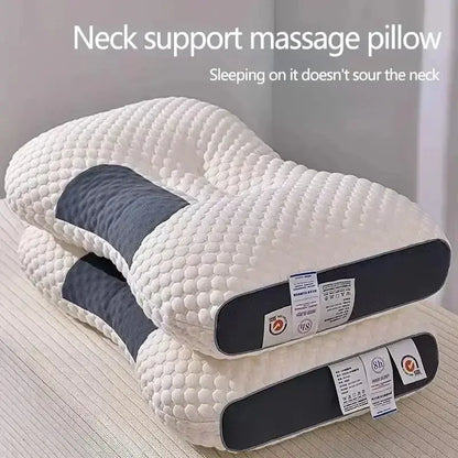 AmoorCare Cervical Orthopedic Neck SPA Massage Pillow. Electric shiatsu massage pillow for neck and shoulder pain relief. Features multiple massage modes, optional heat, and ergonomic design for improved posture and well-being.