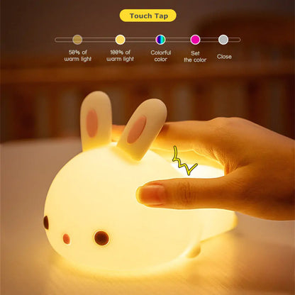 Kids Love AmoorSky Bunny Night Lights! Soft & Adorable LED