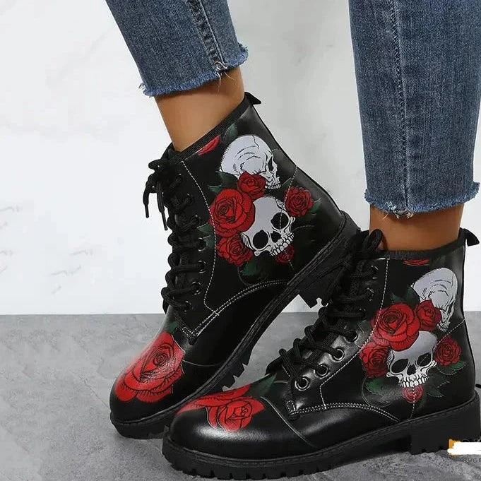 AmoorFemme Printed High-Top Boots
