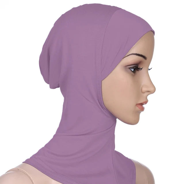 Breathable athletic underscarf hijab for women in a Multi Colours by AmoorFemme. Made from sweat-wicking material for comfort during workouts.