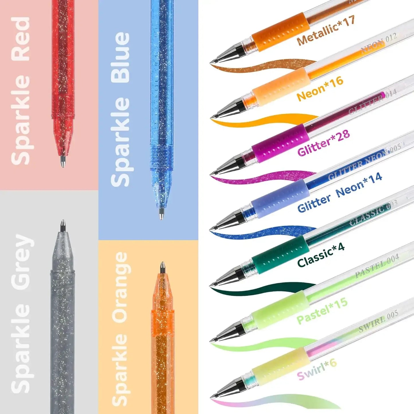 AmoorCity Glitter Gel Pens