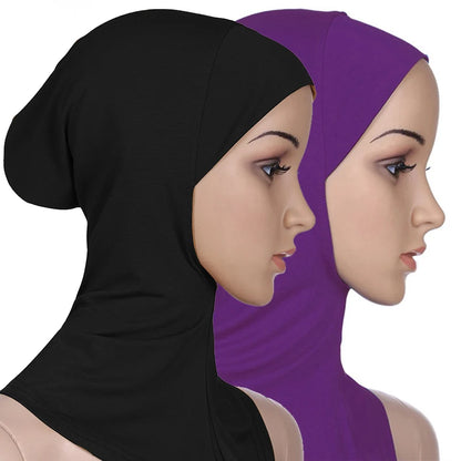 Breathable athletic underscarf hijab for women in a Multi Colours by AmoorFemme. Made from sweat-wicking material for comfort during workouts.