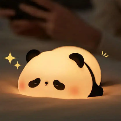 Kids' Cute Panda Night Lights Soft & Safe Silicone Night Panda Light Lamp