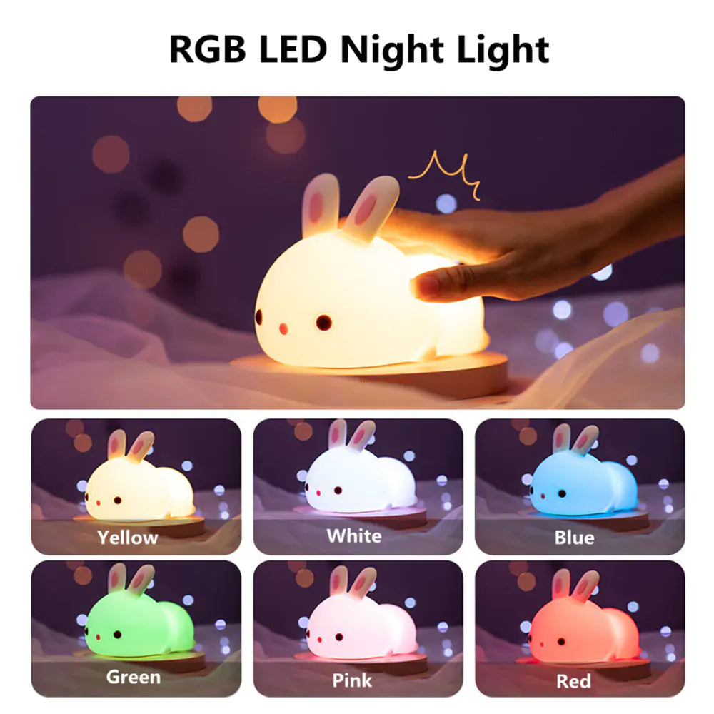 Kids Love AmoorSky Bunny Night Lights! Soft & Adorable LED