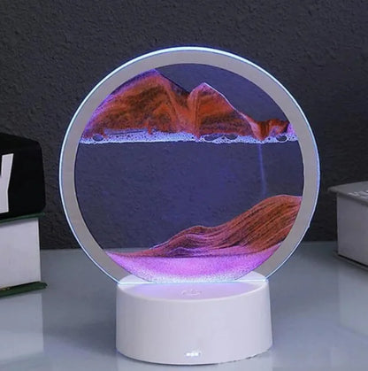 Watch Stress Melt Away! AmoorSky Moving Sand Art Lamp 3D