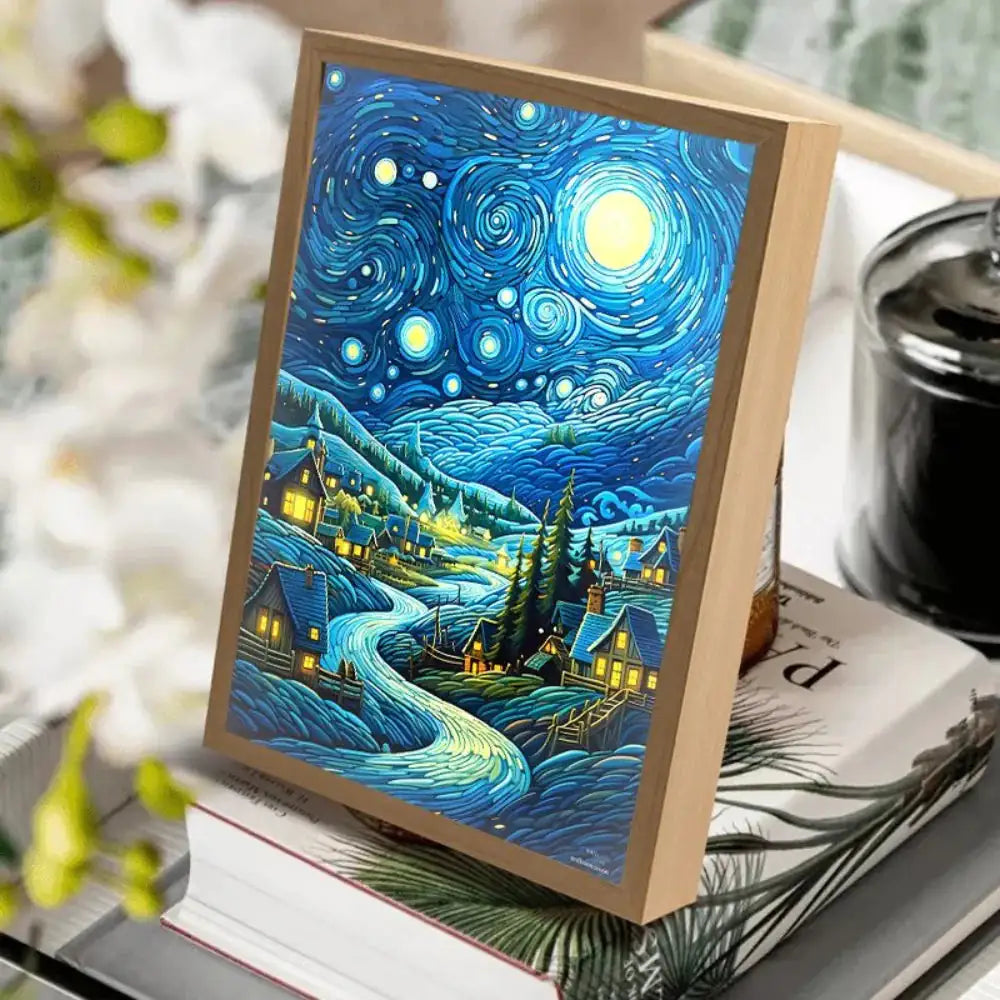 AmoorCity Van Gogh Art Anime LED Light Painting